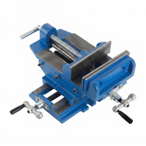 High Precision Cross Slide Vise, Drill Press Vise for Milling Operations, Durable Cast Iron Bench Vise 6 Inch for Home Workshops