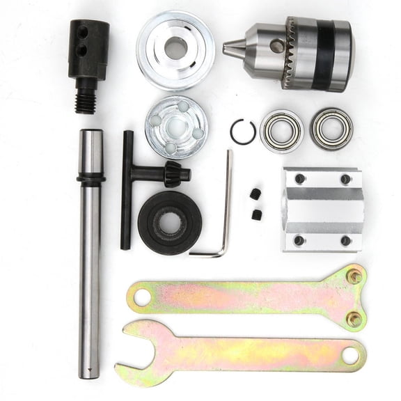 High Precision DIY Woodworking Unpowered Spindle Assembly for Table Drills and Drills Press B12 Drill Chuck with M10 Sleeve and Key Components 7.8 inches / 20.0 cm