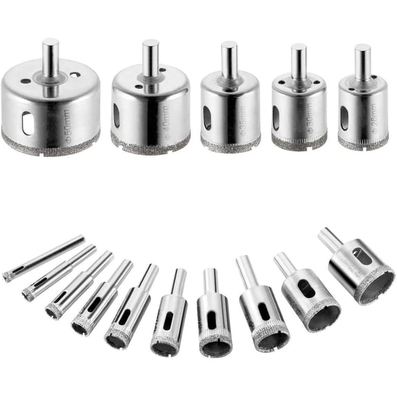 Diamond Drill Bits With Coolant Use, Smooth Cutting And High Precision, Easy-To-Use Kit For Glass, Ceramic, And More