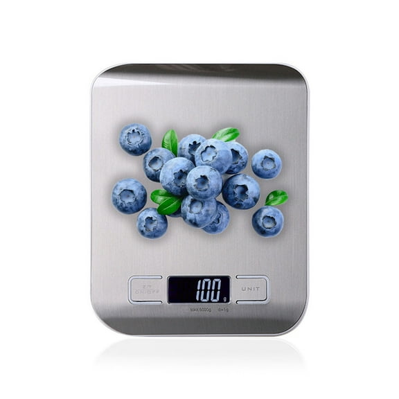 High Precision Digital Kitchen Scale, 11 lb Digital Kitchen Scale for Baking, Cooking and Meal Preparation, Digital Grams and Ounces, 6 Units, LCD Display(Batteries Not Included)