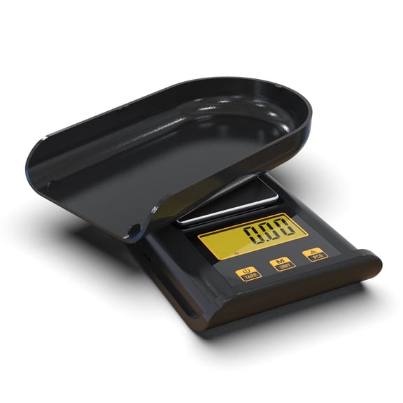 High Precision Digital Kitchen Scale 500g 0.01g Portable Mini Pocket Palm Scale for Jewelry Herbs Coins Flour and Gems Backlit LCD Display Travel Food Weight Scale Stainless Steel