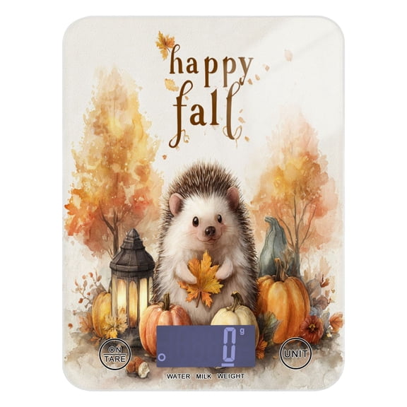 High Precision Digital Kitchen Scale Tempered Glass Food Scale Multifunction Scale Small Kitchen Appliances Cute Little Hedgehog