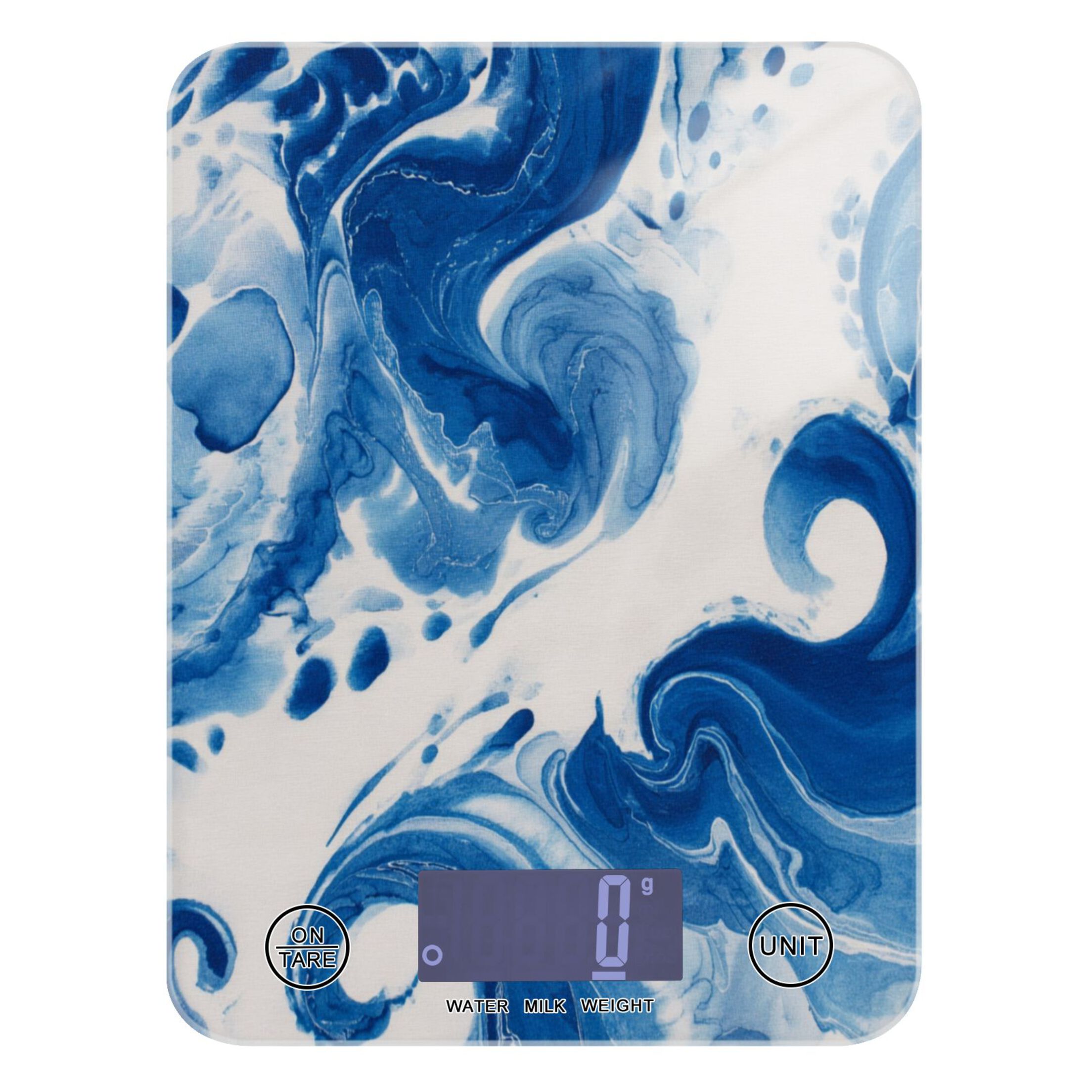Indigo Scale High Precision Digital Kitchen Scale Tempered Glass Food Scale ...