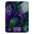 thumbnail image 1 of High Precision Digital Kitchen Scale Tempered Glass Food Scale Multifunction Scale Small Kitchen Appliances Peacock Feathers Pattern, 1 of 7