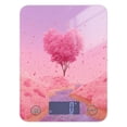 thumbnail image 1 of High Precision Digital Kitchen Scale Tempered Glass Food Scale Multifunction Scale Small Kitchen Appliances Pink Heart-shaped Tree, 1 of 7