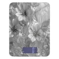 thumbnail image 1 of High Precision Digital Kitchen Scale Tempered Glass Food Scale Multifunction Scale Small Kitchen Appliances Silver Metal Flower Pattern, 1 of 7