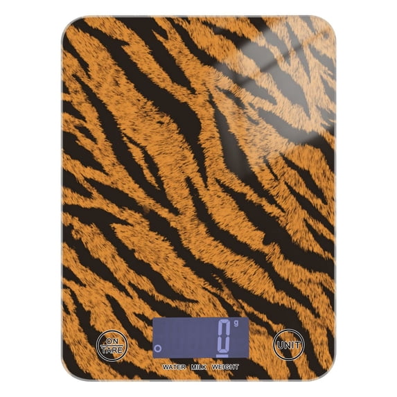 High Precision Digital Kitchen Scale Tempered Glass Food Scale Multifunction Scale Small Kitchen Appliances Tiger Stripes Pattern