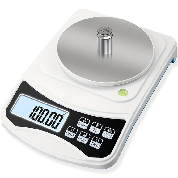 High Precision Digital Scale 1000g x 0.01g, Multifunction Gram Scale for Jewelry, Lab, Kitchen