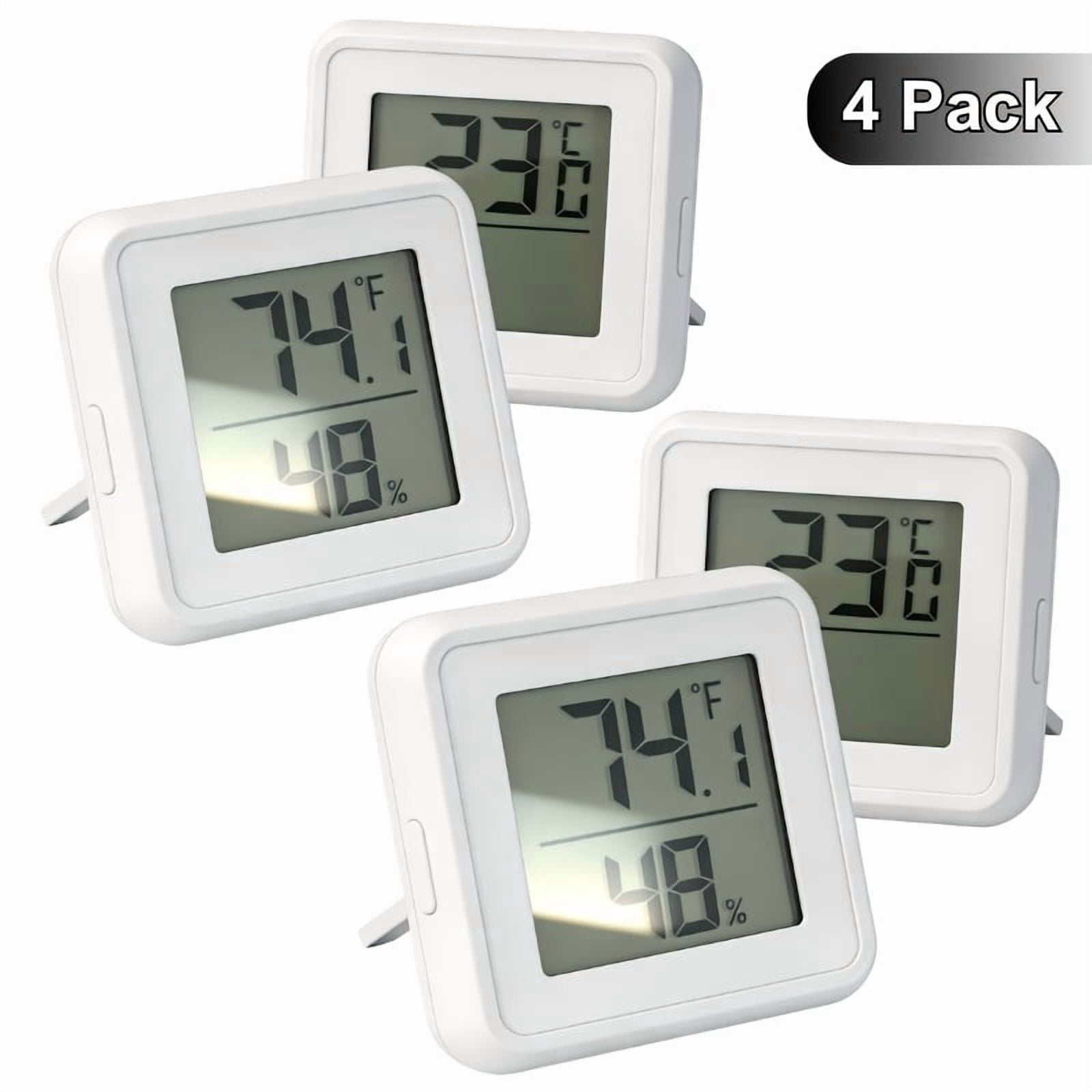 High Precision Digital Thermometer Hygrometer, 5S Fast Refresh, Magnetic Stand, Large Screen, °C/°F Switchable, Dual Display for Multi-Scene Use