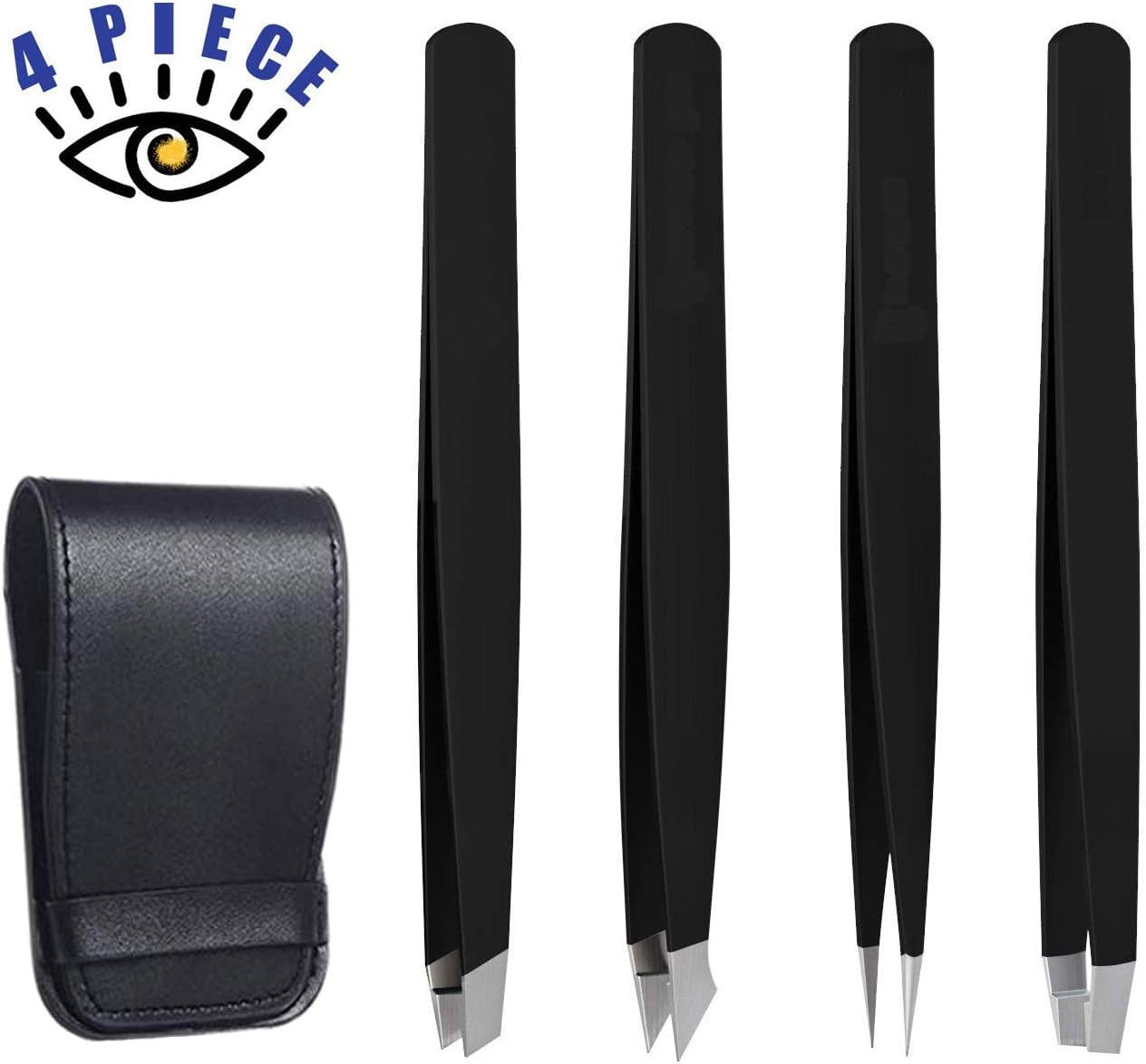 Tweezers Set, High Precision Stainless Steel Eyebrow Tweezers For Facial Hair, Inward Growing Hair And Splinter Remover Kit, Suitable For Women, Steel Plucker Piece 4 For Women, Beauty Tools - Walmart Supplies