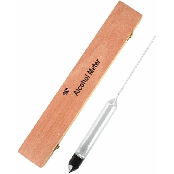High-Precision Glass Alcohol Density Hydrometer Alcohol Concentration Meter Glass Float Gauge Densitometer 90-100 Pack of 1/Pck$$Tools