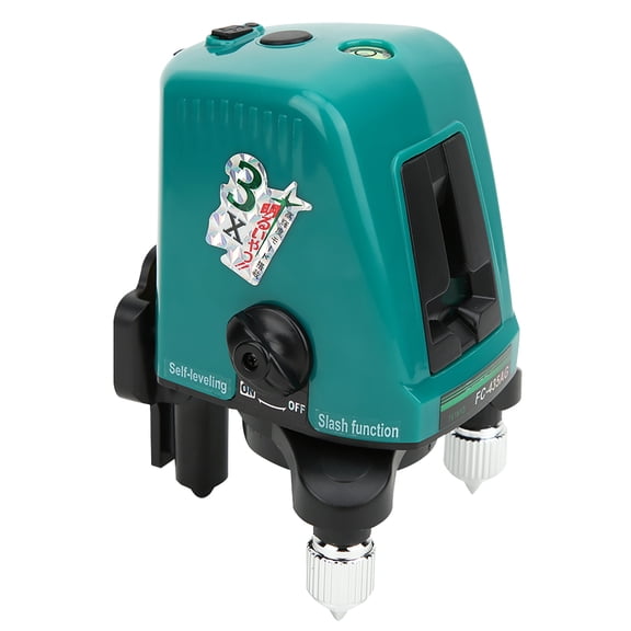High Precision Green Beam Self-Leveling Alignment Laser Level 2 Line Horizontal Vertical Measuring Tool with Slope Function 0.2-30m / 0.66-98.43ft Range