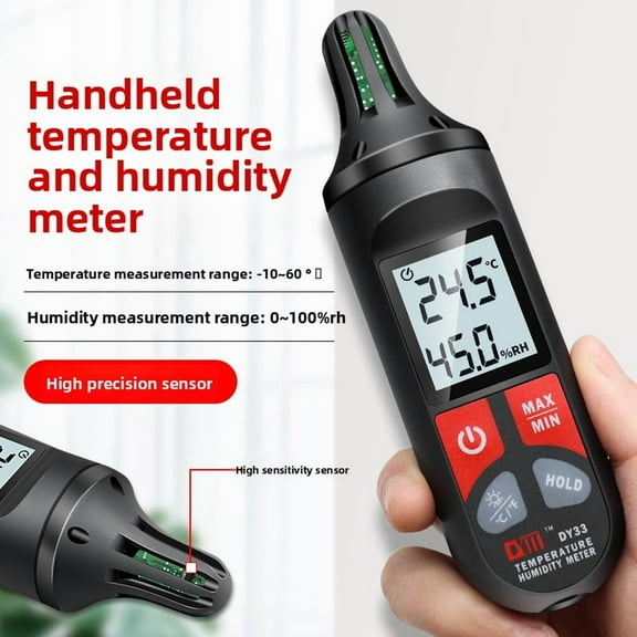 High Precision Handheld Temperature Humidity Meter  Temperature And Humidity Detector Instrument Thermal Conductivity