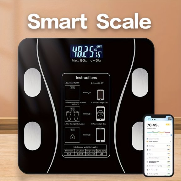 High Precision Intelligent Weight Scale/APP Bathroom Scale/Human Body Scale/Electronic Weight Scale