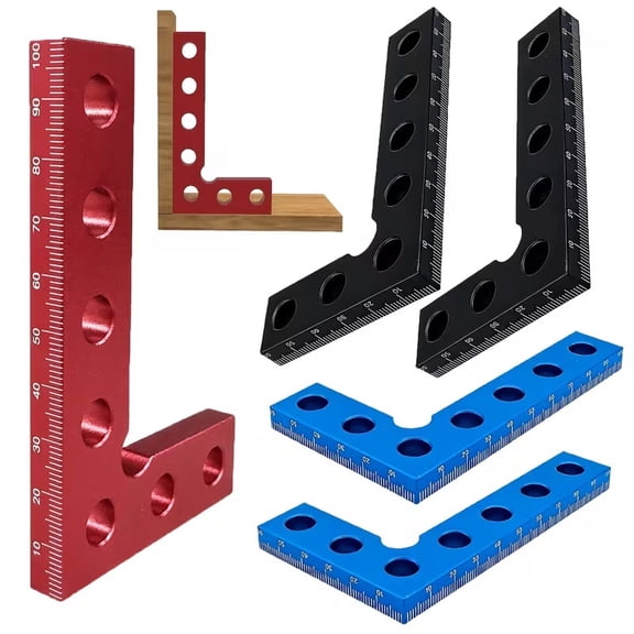 High-Precision L-Shaped Right Angle Ruler - 90° Positioning Tool for Woodworking and DIY Projects