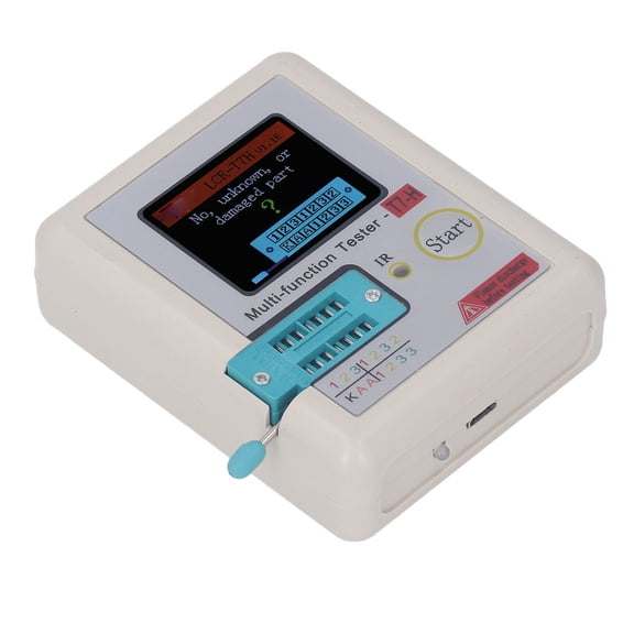 High Precision LCD Transistor Meter and Automatic ESR Tester Multimeter for Resistors and Triodes 5.1x4.3x1.6 in / 13x11x4 cm