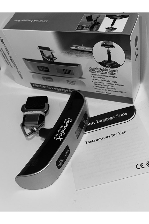 Digital Luggage Scale, Portable Travel Baggage Weight Scale with Tare, 110 lb/50 kg