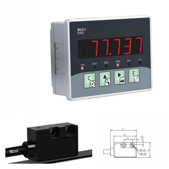 High Precision Magnetic Grating Ruler Sino Lathe Digital Display DRO Magnetic Linear Proportional Ruler Milling Optical Ruler ,Easy Read