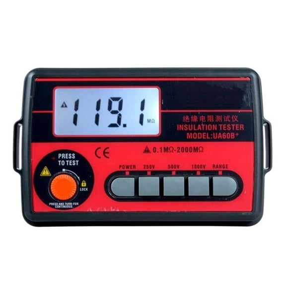 High Precision Original Insulation Resistance Meter Digital Megohmmeter 250V/500V/1000V Insulation Ohmmeter Shake Table Testing Meter