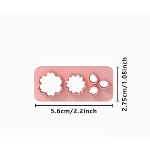 High-Precision Petal Shape 3D Flower DIY Soft Clay Mold Knife for Crafting