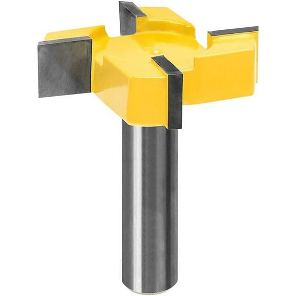 High-Precision Slab Flattening Router Bit, Tungsten Carbide Tipped Anti-Kickback Design for Clean Cuts on Various Wood Projects, Ideal for CNC Compatible High-Strength Steel