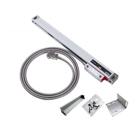 High Precision Slim Linear Glass Scale 1um 5V TTL 50mm-400mm Optical Encoder Grating Ruler For Grinder Lathe