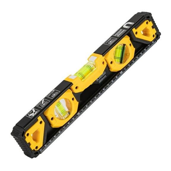High Precision Solid Aluminum Level Measuring Instruments Anti-drop Strong Magnetic Bubble Level Balancer Ruler Measuring Tools