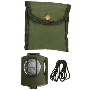 High Precision Tactical Army Green Lensatic Prismatic Compass for Outdoor Camping Hiking