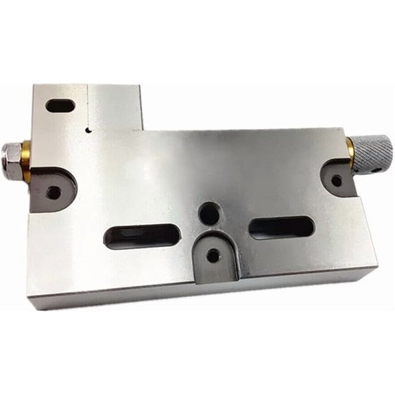 High Precision Vise Stainless Steel Bench Vise, CNC 4" Wire EDM Vise High Precision Vise Stainless Steel Clamping 3Kg Load 0-100mm Clamping Range, Wire Precision Manual Vise
