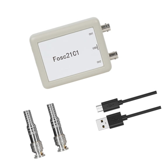 2 Channel USB Oscilloscope with 1MHz Sampling and Triggering, for Electronic Testing and Projects