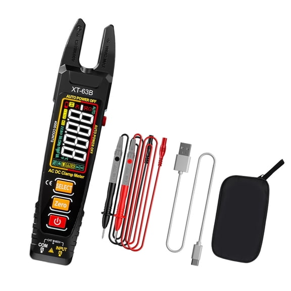 High Precisions Clamp On Multimeter With Current Measurement And Flashlight Rechargeable Clamp Meter