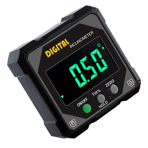 High Precisions Digital Angles Gauges with LCD Display IP54 Waterproof Digital Inclinometer for Construction & Woodworking