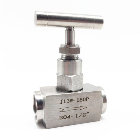 High Pressure 1/4" 1/2"BSP NPT Female 304 Stainless Steel Shut Off Needle Valve Crane Flow Control ,Stable Performance