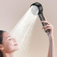 High Pressure 4Speed Handheld Shower Powerful Booster Shower Heads