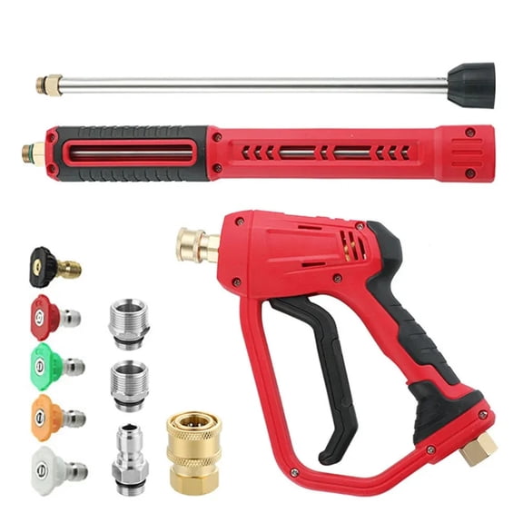 High Pressure 4000PSI Car Power Washer Gun Spray Wand Lance Nozzle and Hose Kit