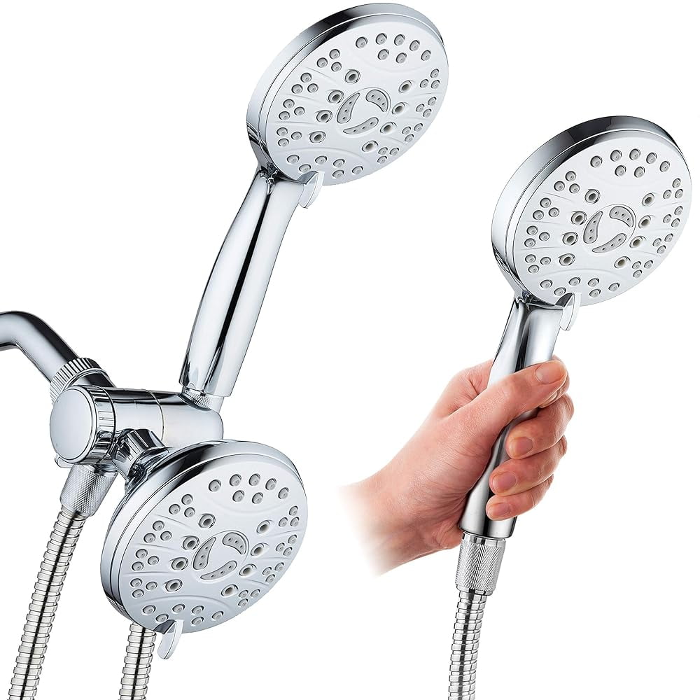 High Pressure 48Mode Luxury 3Way Combo Dual Rain & Handheld Shower