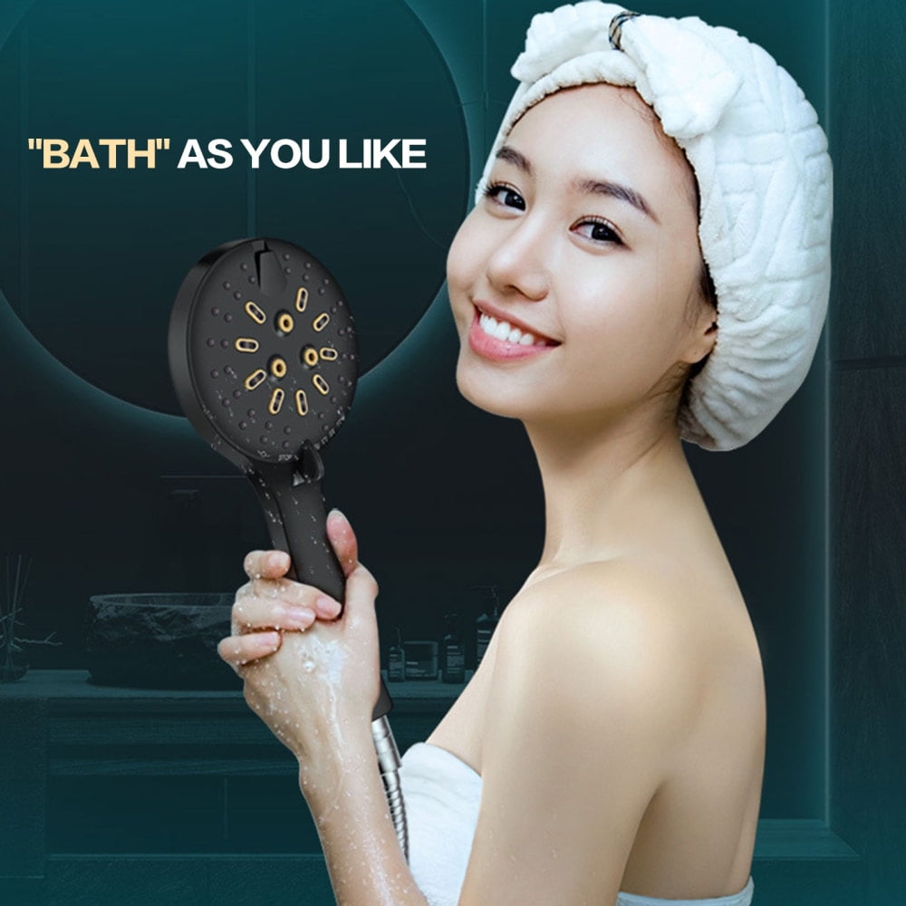 High Pressure 6Mode Handheld Shower Head with AntiClog Nozzles