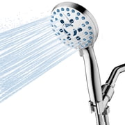 Cshidworld High Pressure 5 Functions Shower Head with Handheld, Showerhead with Shower Bracket for Tubs Tiles Pets Clean