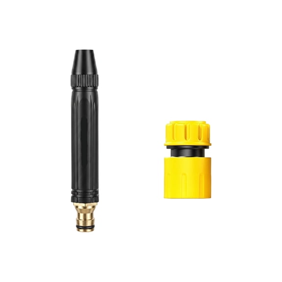High-Pressure Adjustable Spray Nozzle for Garden Hose  7-Mode Water Flow Control (Jet, Mist, Shower) for Car Washing, Outdoor Cleaning & Plant Irrigation, 3/4" MIP Brass Fitting