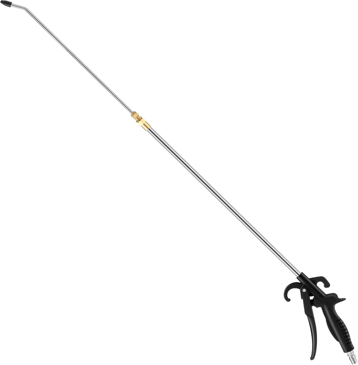 High Pressure Air Blow Gun, 27-42 Inch Extension Long Air Nozzle Blower Wand with 1/4" NPT Inlet & Lever Grip, Heavy Duty Industrial Blow Gun Pneumatic Tool for Radiator Compressor Attachments