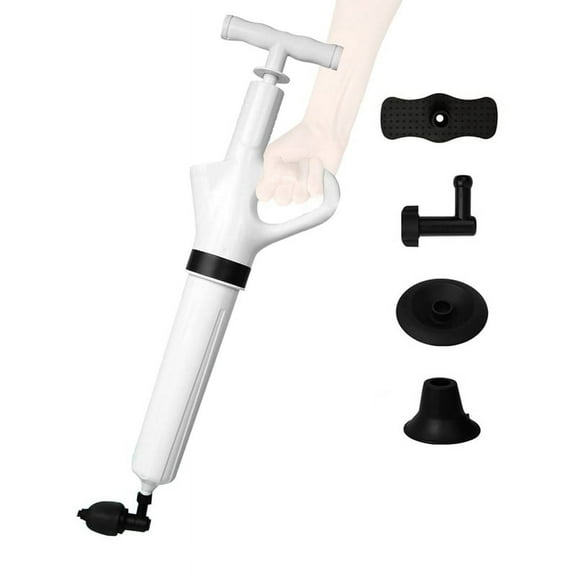 High-Pressure Air Plunger By Sleek Home - Drain Clog Remover & Unclogger for Toilets and Drains