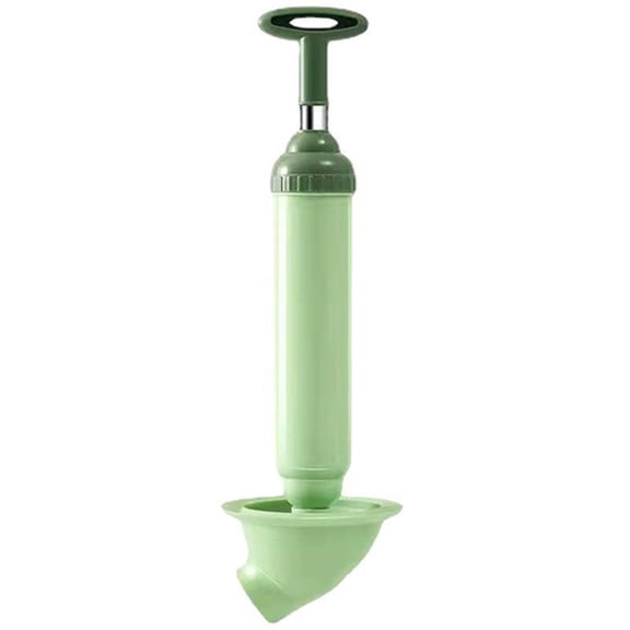 High Pressure Air Toilet Plunger, Powerful Drain Cleaner Pump For Sink And Bathroom Blockages, ABS Material With Rounded Head For Easy Cleaning And Storage, Gray(Green)