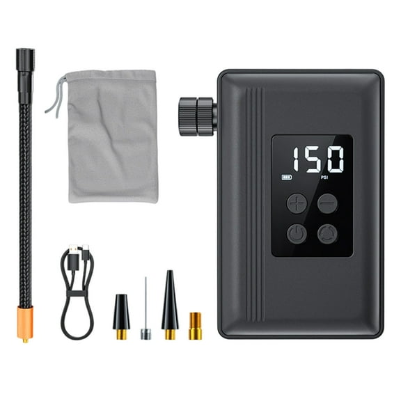 High Pressure Air with Intelligent Auto Stop Fast Inflation for and Sports Three LED Light Modes Smart Sensor Chip