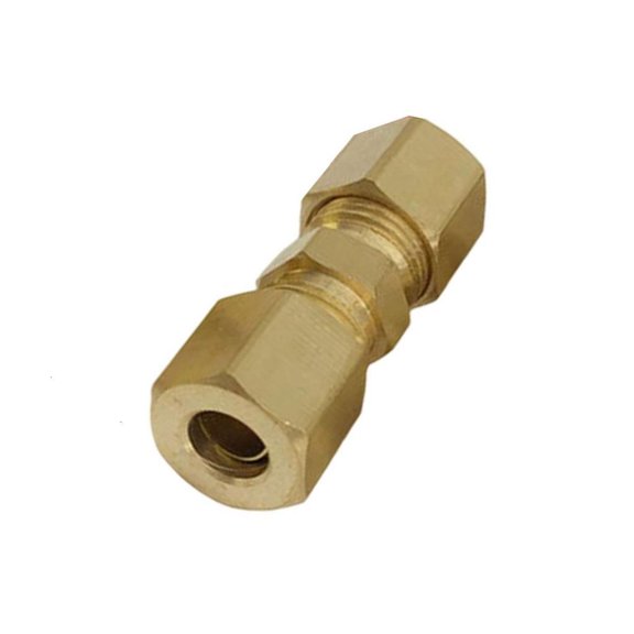 High Pressure Brass Pipe Joint 3/16 Size Tool Free Installation For Home Plumbing Maintenance