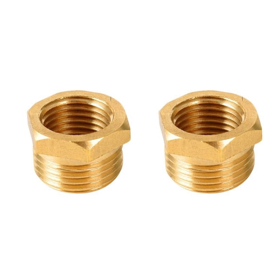 High Pressure Brass Pneumatic Reducers Fitting Multiple Size Hexagonal Socket Adapter For Industrial Air Systems