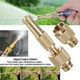 thumbnail image 1 of High Pressure Brass Water Hose Nozzle & Connector Kit | Adjustable Spray Patterns for Garden, Car Wash & Outdoor Cleaning | Fits Standard 15-16mm Hose, 1 of 7