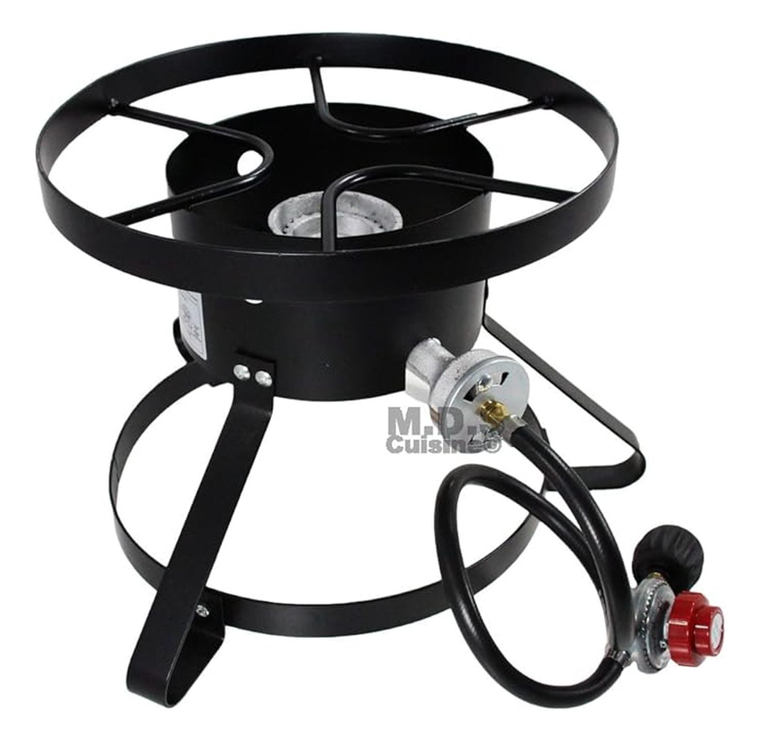 High Pressure Burner Outdoors Cooking Gas Single Propane Stove Camping Quemador w/ Hose & Regulator