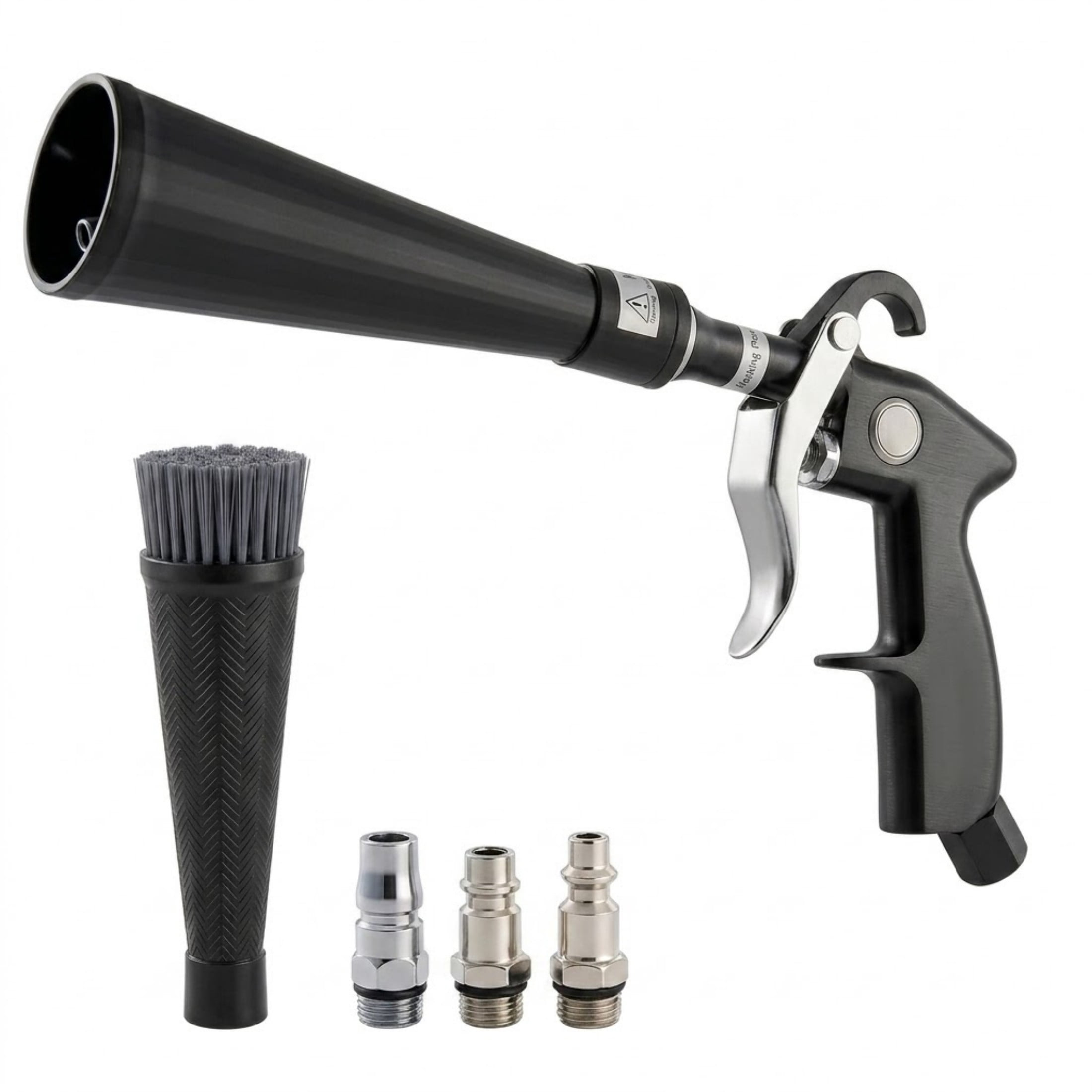 High-Pressure Car Cleaning Gun with 360° Rotating Nozzle, 6-9.2 Bar Air Blow Gun for Detailing, Includes 2 Nozzle Set, Fits 1/4" NPT Air Compressor