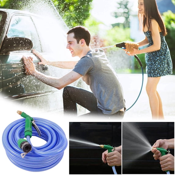 High-Pressure Car Wash Hose Connector, Durable Plastic Water Pipe Joint for Household Flushing, Multi-Use Hose for Washing Cars, Watering Plants, or Cleaning Outdoor Spaces