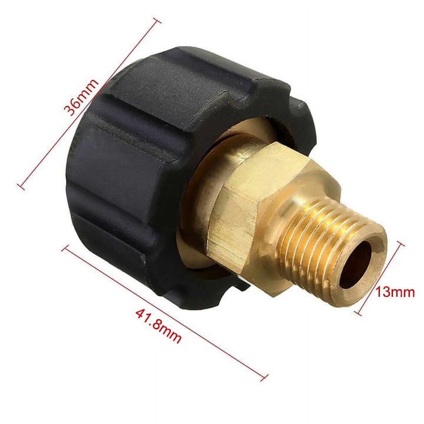 High Pressure Car Washer Hose Fitting Adapter Threaded Pressure Washer 